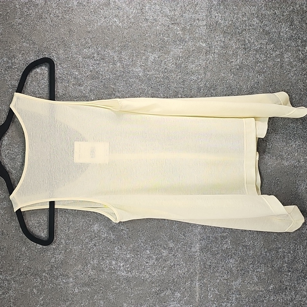 Vintage 2000's Free People Tank Top, Cream Yellow Floral, Size Medium NEW - Picture 4 of 10